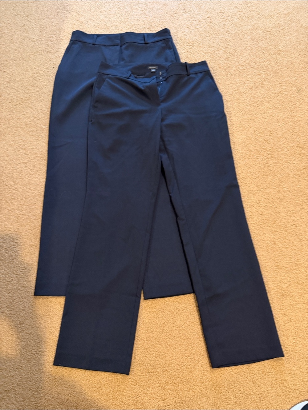 Ann Taylor Black Straight-Leg Dress Pants (2 Pair)